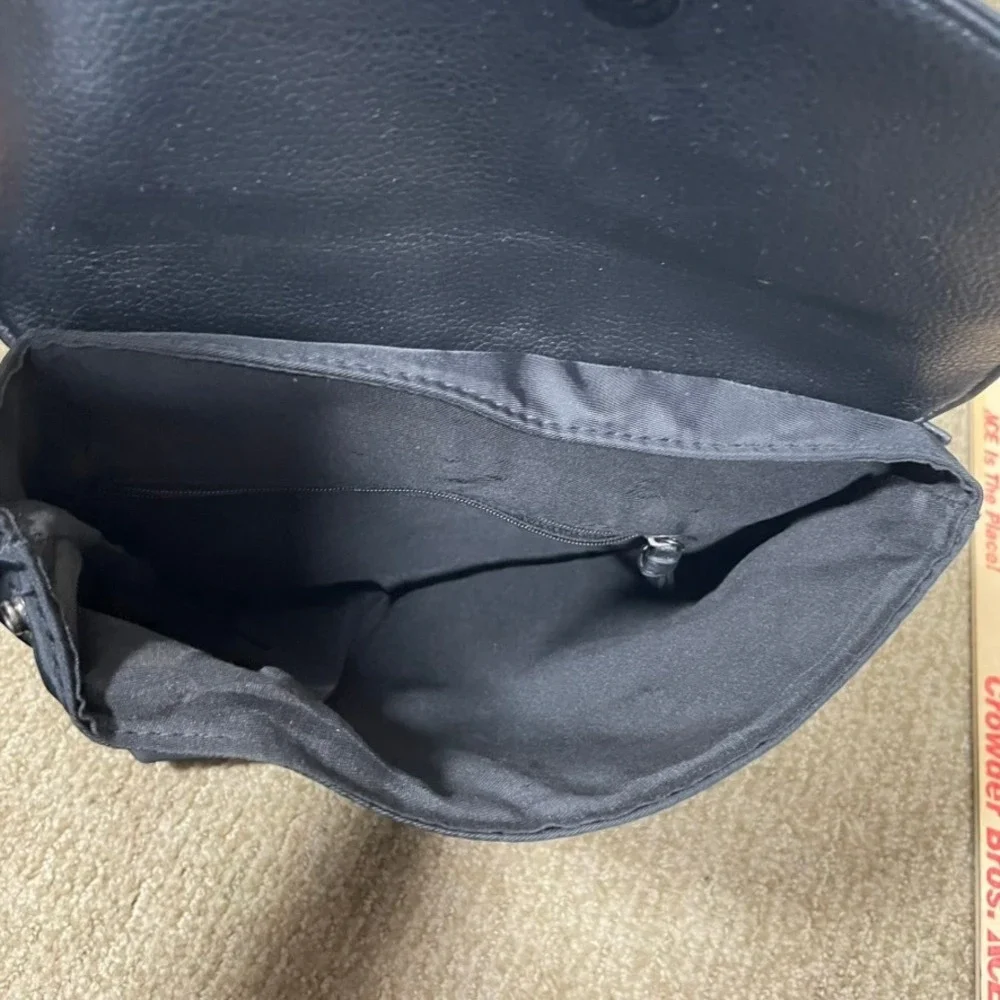 Botkier New York‎ Backpack Women Travel Small Black Nylon Leather Trim Logo